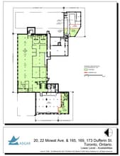 173 Dufferin St, Toronto, ON à louer Plan d’étage– Image 2 sur 2