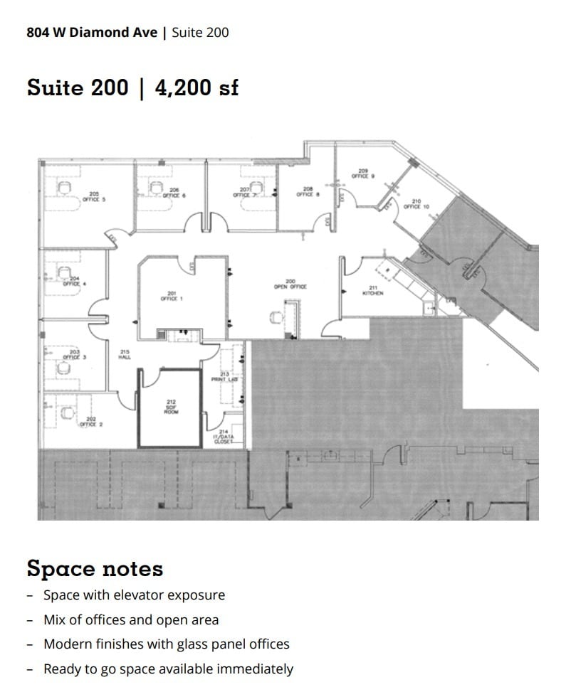804 W Diamond Ave, Gaithersburg, MD à louer Plan d’étage– Image 1 sur 1
