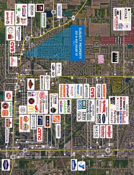 425 Joliet St, Dyer, IN à louer - Aérien – Image 3 sur 11