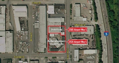 2505 Airport Way S, Seattle, WA - Vue aérienne vue de carte - Image1