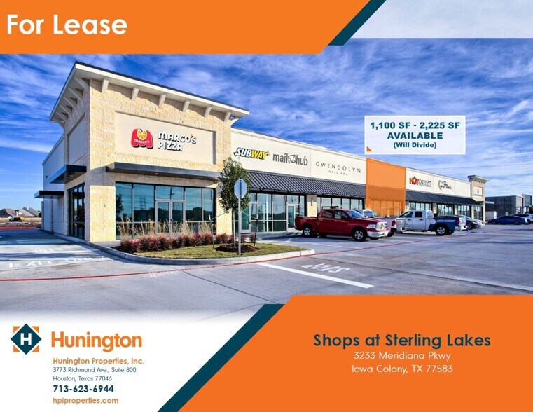 3233 Meridiana Pky, Iowa Colony, TX à louer - Photo principale – Image 1 sur 1