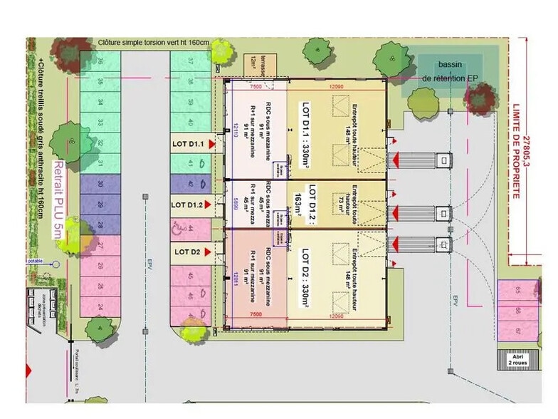 Local d'activités dans Villefranche-sur-Saône à vendre - Plan de site – Image 1 sur 3