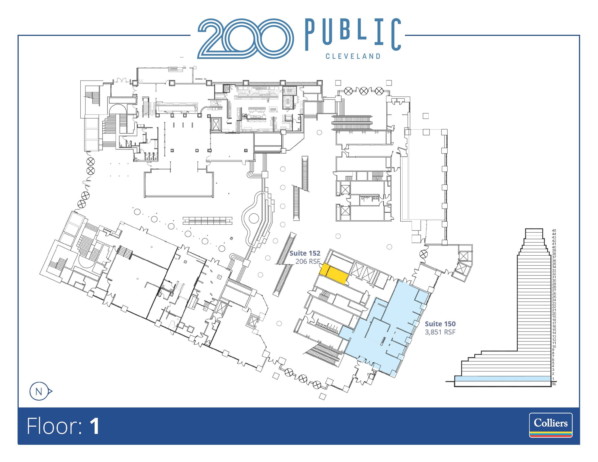 200 Public Sq, Cleveland, OH à louer Plan d’étage– Image 1 sur 1