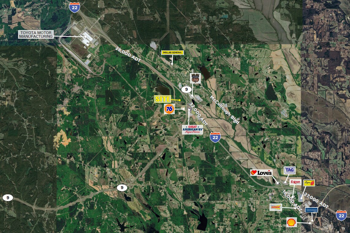 I-22 & SR 9, Belden, MS à louer Photo de l’immeuble– Image 1 sur 3