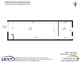 4700-4736 NE 12th Ave, Oakland Park, FL à louer Plan d’étage– Image 2 sur 3