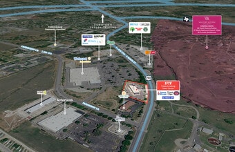 1455 E Main St, Fredericksburg, TX - Vue aérienne vue de carte