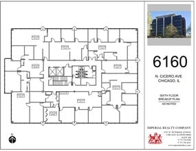 6160 N Cicero Ave, Chicago, IL à louer Plan d’étage– Image 2 sur 3