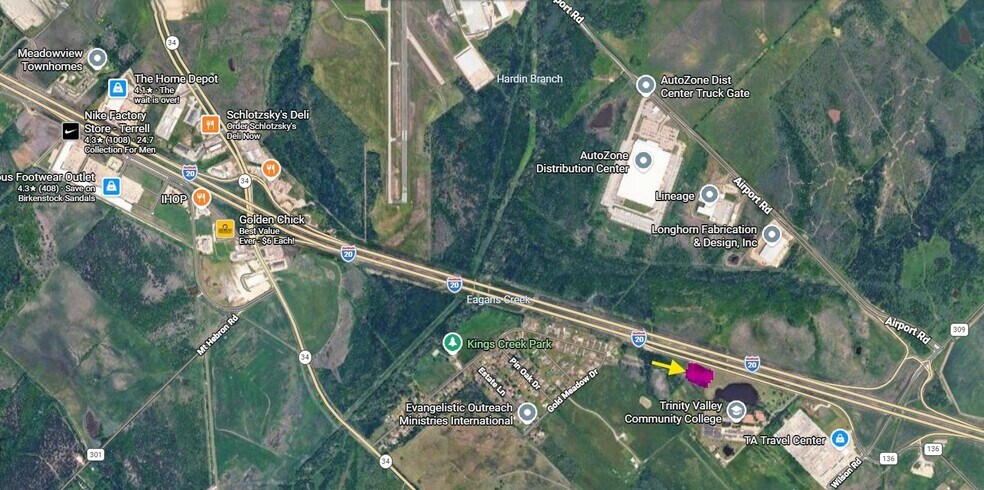 2 Acres Interstate 20 East Terrell TX, Terrell, TX à louer - Aérien – Image 2 sur 11