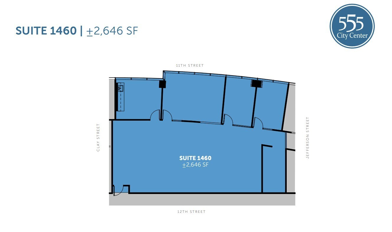 555 12th St, Oakland, CA à louer Plan d’étage– Image 1 sur 1