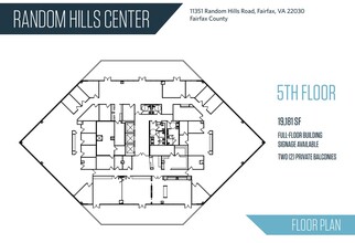 11351 Random Hills Rd, Fairfax, VA à louer Plan d’étage– Image 1 sur 1