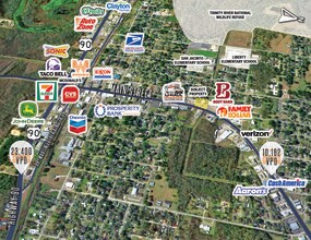 915-929 Main St, Liberty, TX - VUE AÉRIENNE vue de carte