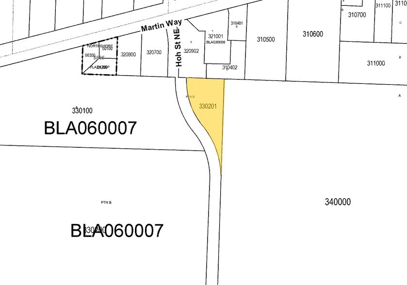 180 Hoh St SE, Lacey, WA à vendre - Plan cadastral – Image 3 sur 3
