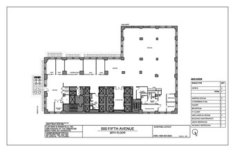 500 Fifth Ave, New York, NY à louer Plan d’étage– Image 2 sur 2