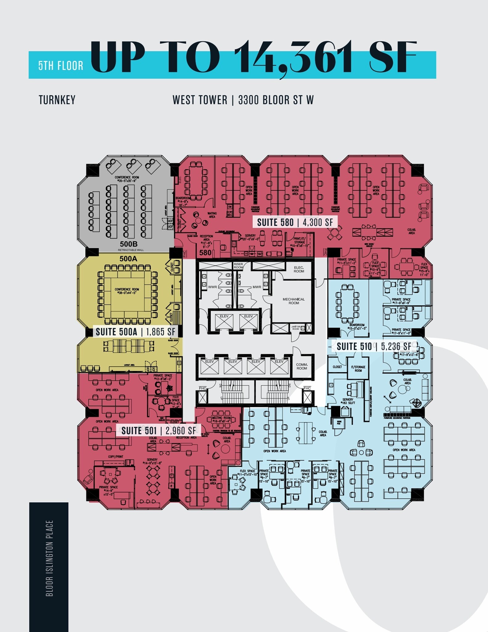3250-3300 Bloor St W, Toronto, ON à louer Plan d’étage– Image 1 sur 1