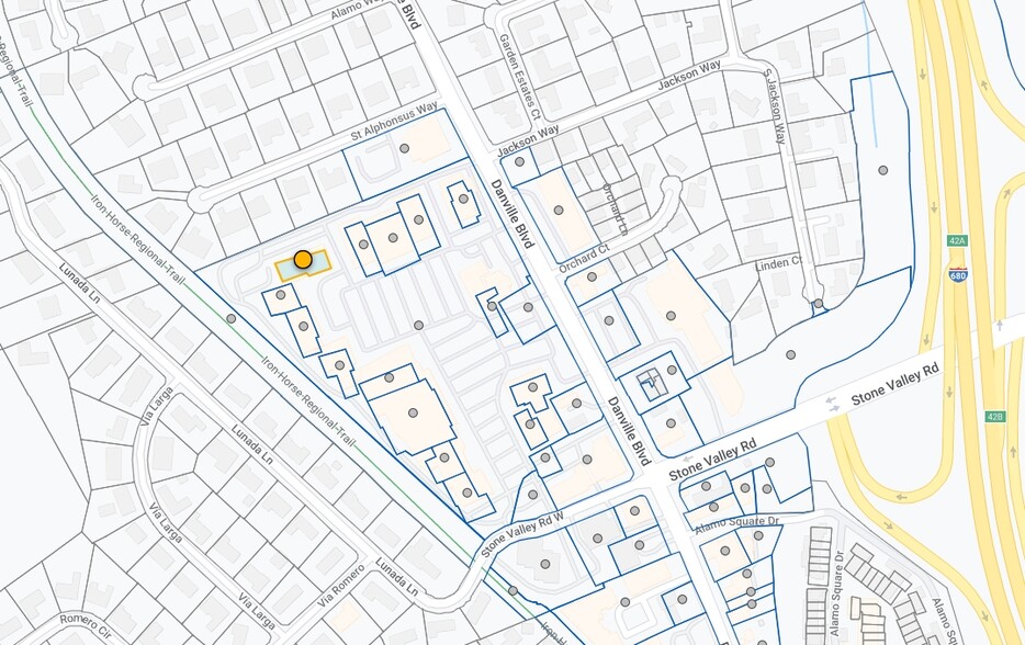 150 Alamo Plz, Alamo, CA à louer - Plan cadastral – Image 1 sur 1