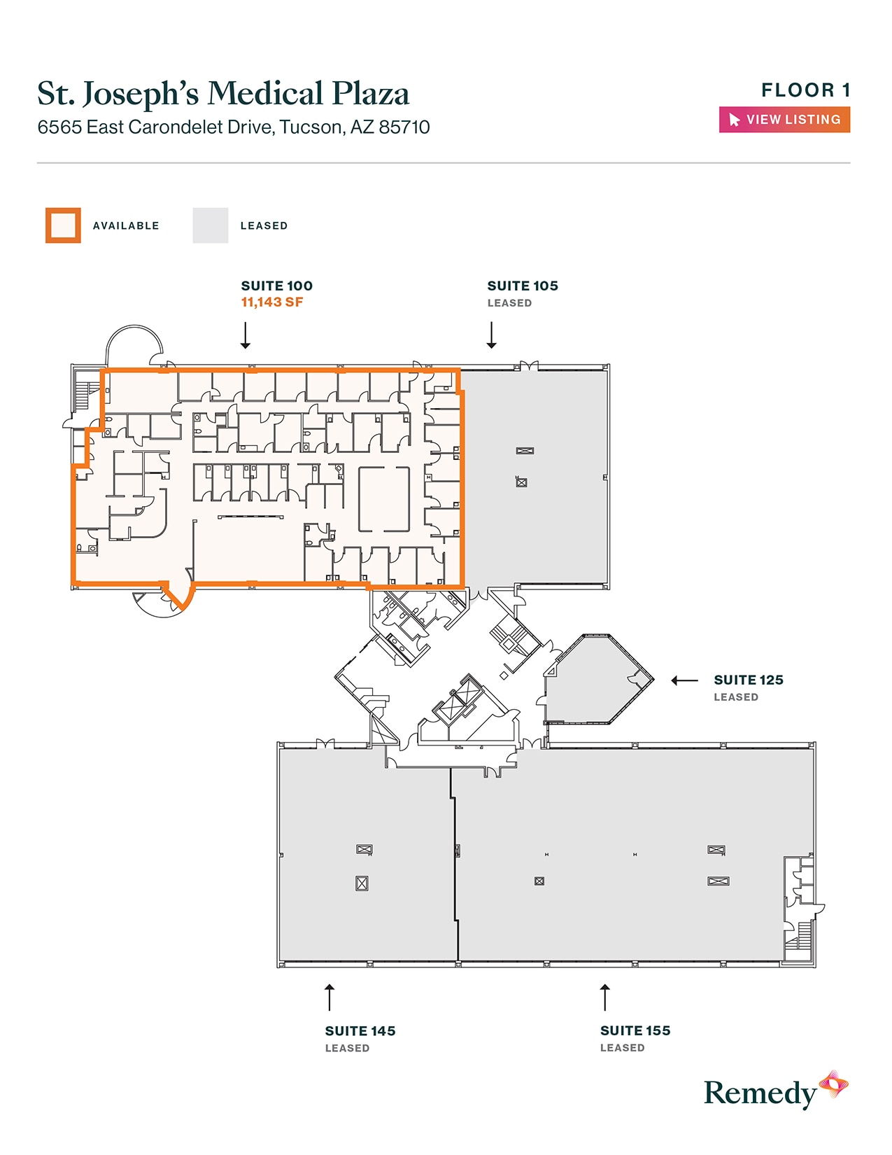 6565 E Carondelet Dr, Tucson, AZ à louer Plan d’étage– Image 1 sur 1