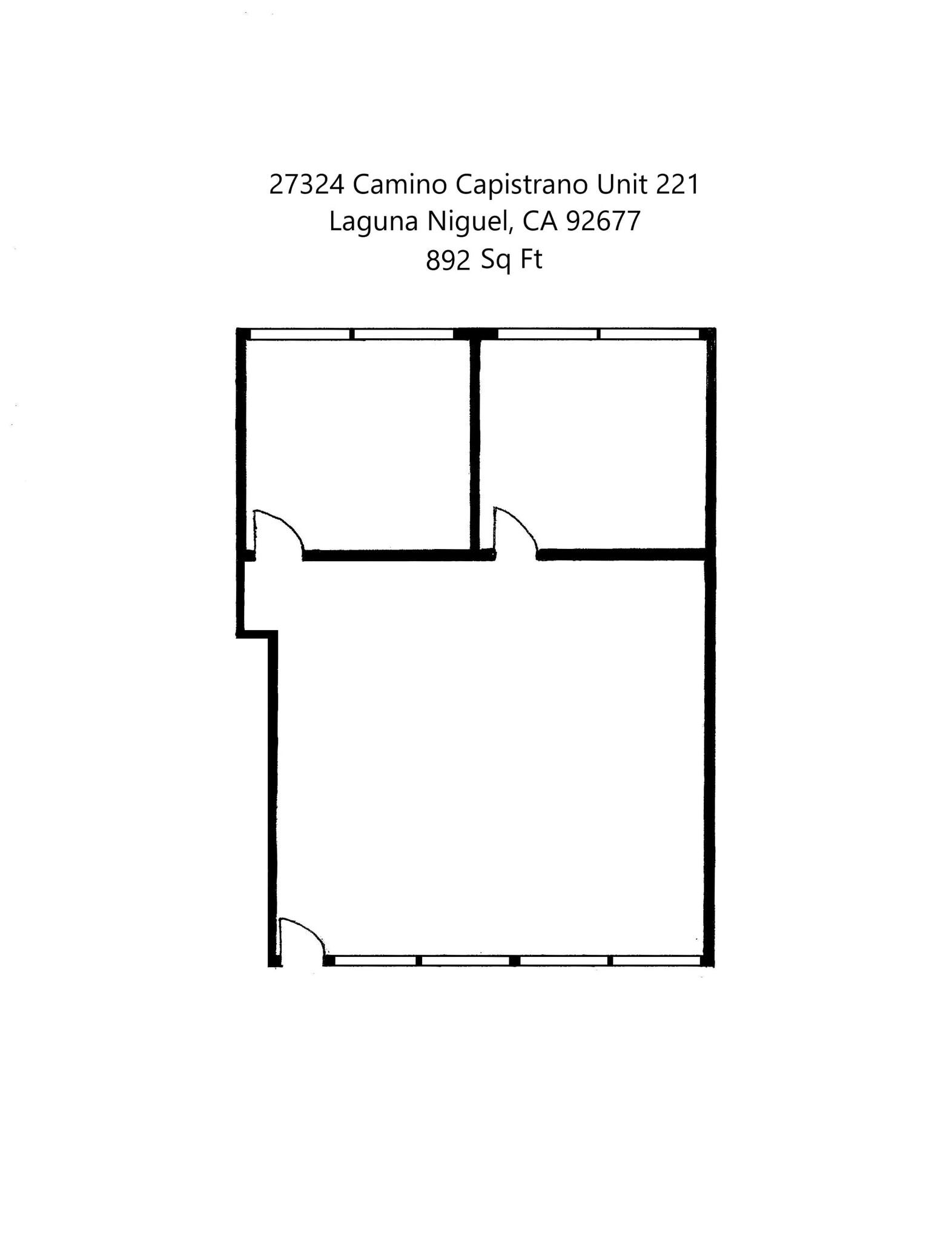 27324 Camino Capistrano, Laguna Niguel, CA à louer Plan d’étage– Image 1 sur 1