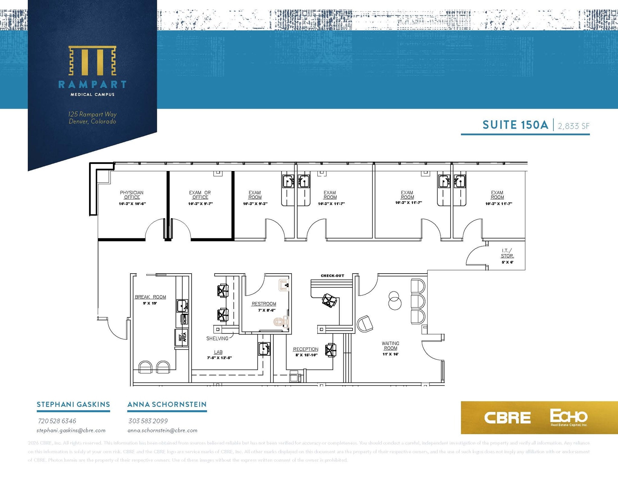 125 Rampart Way, Denver, CO à louer Plan d’étage– Image 1 sur 1