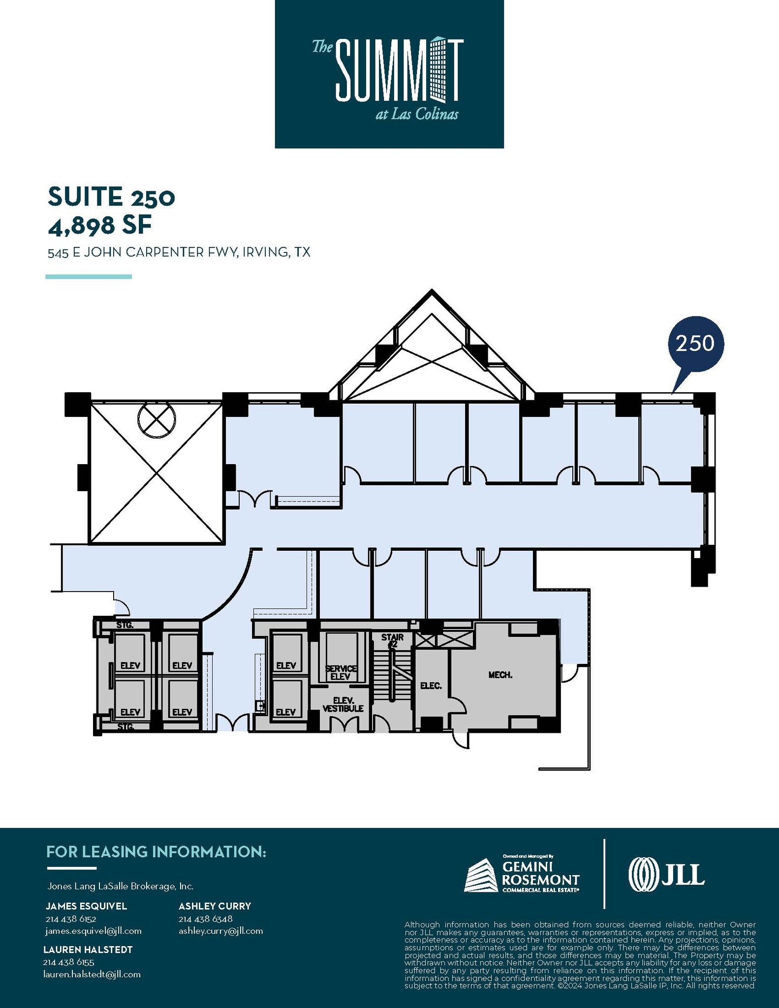 545 E John Carpenter Fwy, Irving, TX à louer Plan d’étage– Image 1 sur 1