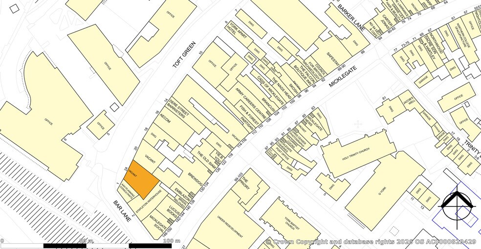 24 Toft Green, York à louer - Plan cadastral – Image 3 sur 3