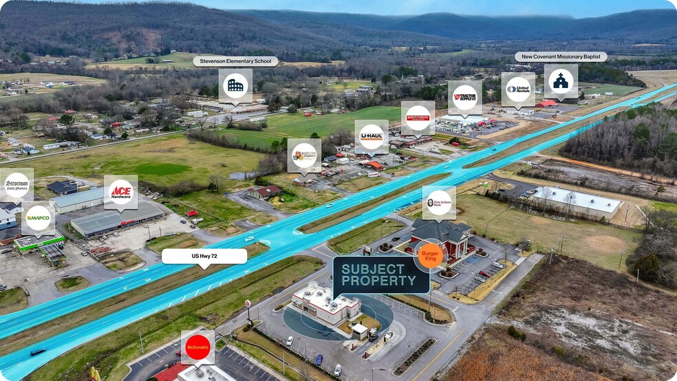 43137 US Highway 72, Stevenson, AL à vendre - Aérien – Image 2 sur 2