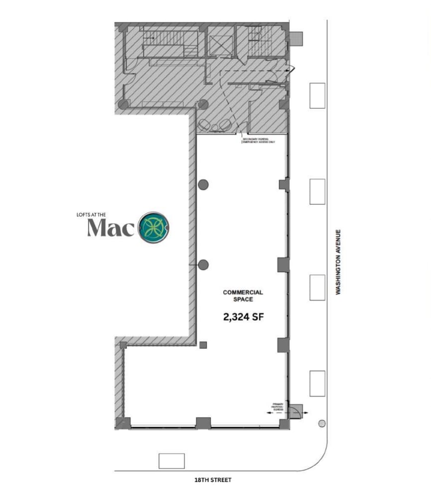 1800 Washington Ave, Saint Louis, MO à louer Plan d’étage– Image 1 sur 1