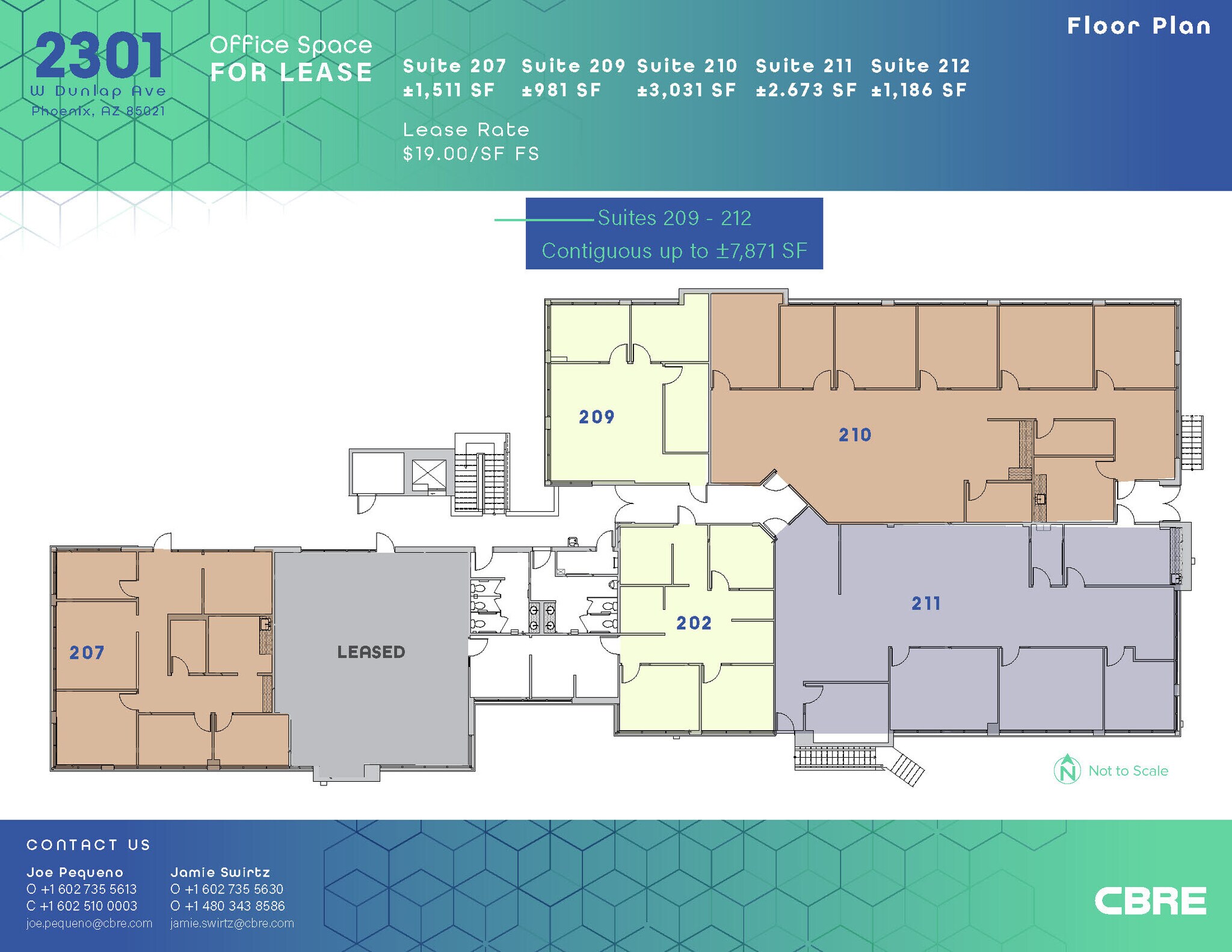 2301 W Dunlap Ave, Phoenix, AZ à louer Plan d’étage– Image 1 sur 1