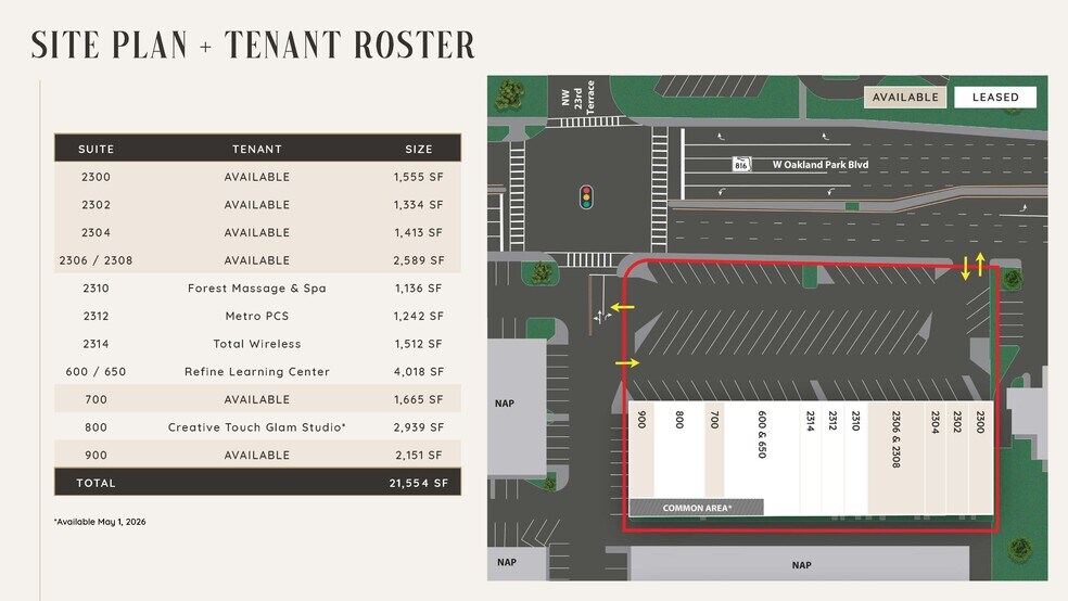 2300-2350 W Oakland Park Blvd, Oakland Park, FL à louer - Photo de l’immeuble – Image 2 sur 5