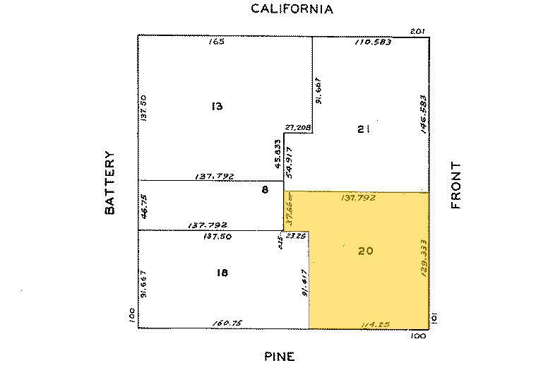 100 Pine St, San Francisco, CA à louer - Plan cadastral – Image 2 sur 4