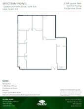 1 Spectrum Pointe Dr, Lake Forest, CA à louer Plan d’étage– Image 1 sur 1