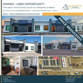 Plus de détails pour 1446 W Ustick Rd, Meridian, ID - Bureau à vendre