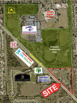 Plus de détails pour 155 Homestead Rd S, Lehigh Acres, FL - Terrain à vendre