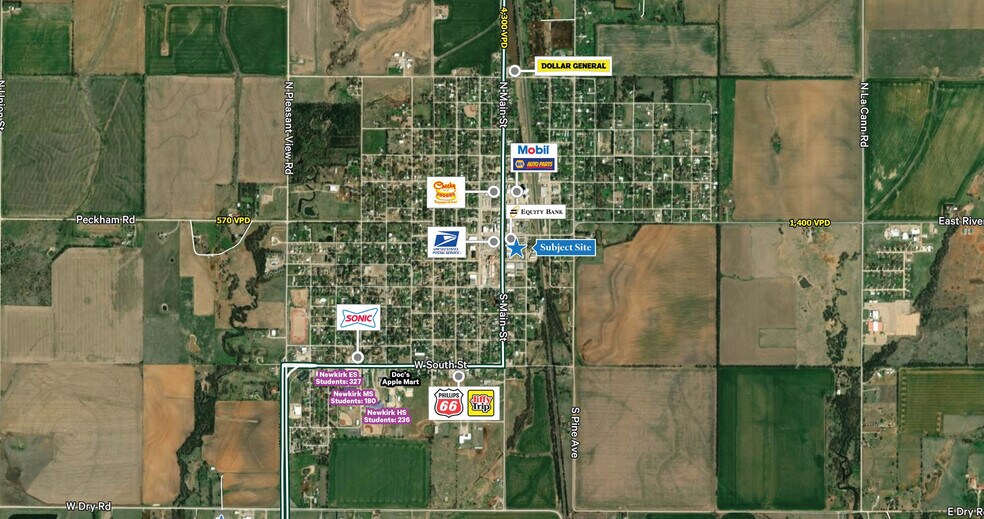 110 S Main St, Newkirk, OK à vendre - Aérien – Image 2 sur 2