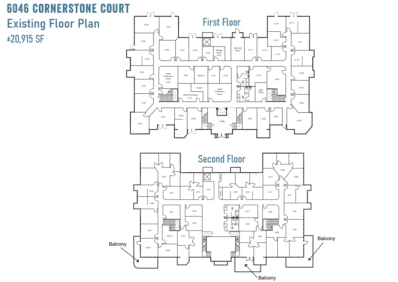 6044 Cornerstone Ct W, San Diego, CA à louer Plan d’étage– Image 1 sur 2