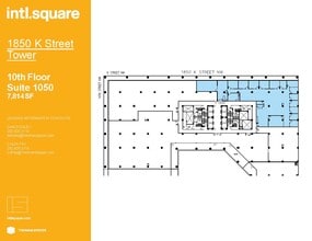 1875 I St NW, Washington, DC à louer Plan d’étage– Image 1 sur 2