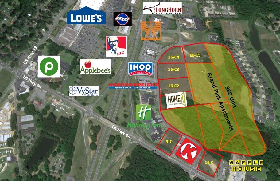 U.S. Hwy 19 S & U.S. Hwy 84 E, Thomasville, GA à vendre - Photo de l’immeuble – Image 1 sur 3