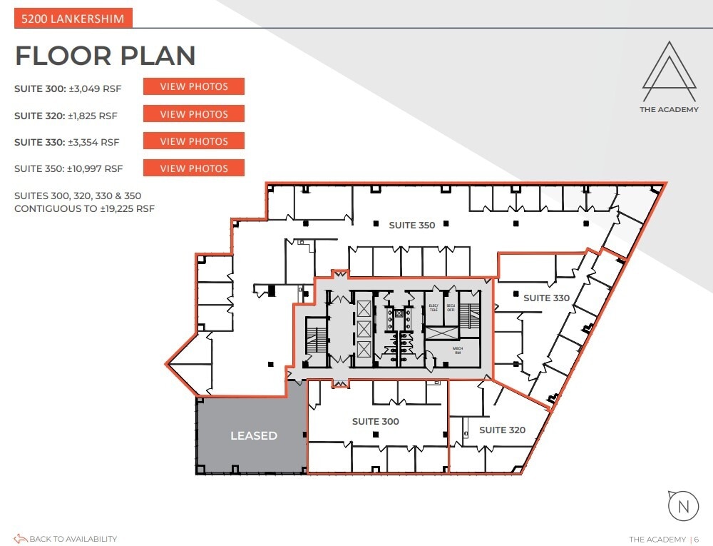 5200 Lankershim Blvd, North Hollywood, CA à louer Plan d’étage– Image 1 sur 1