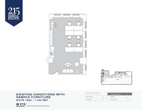 215 Park Ave S, New York, NY à louer Plan d’étage– Image 2 sur 6