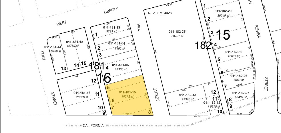 475 Hill St, Reno, NV à vendre - Plan cadastral – Image 3 sur 6