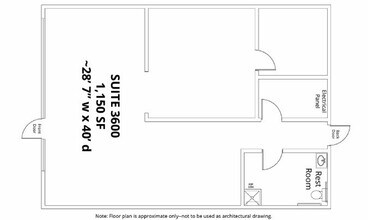 6015 Hillcroft Ave, Houston, TX à louer Plan d’étage– Image 2 sur 3