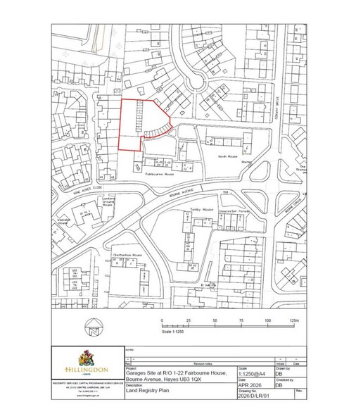 Bourne Av, Hayes à vendre - Carte Goad – Image 2 sur 2
