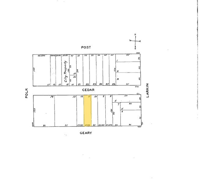 950 Geary St, San Francisco, CA à vendre - Plan cadastral – Image 2 sur 7