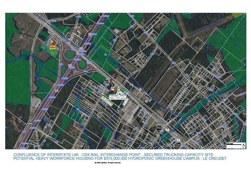 Intermodal Interchange Site - I-95 & CSX Rail Centric by 1 Minute - Workforce Housing, Yemassee, SC à vendre - Photo principale – Image 1 sur 11