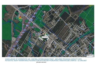 Plus de détails pour Intermodal Interchange Site - I-95 & CSX Rail Centric by 1 Minute - Workforce Housing, Yemassee, SC - Terrain à vendre