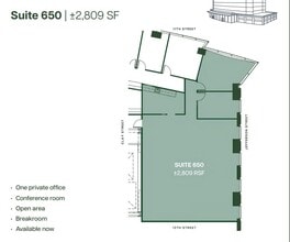 555 12th St, Oakland, CA à louer Plan d’étage– Image 1 sur 1