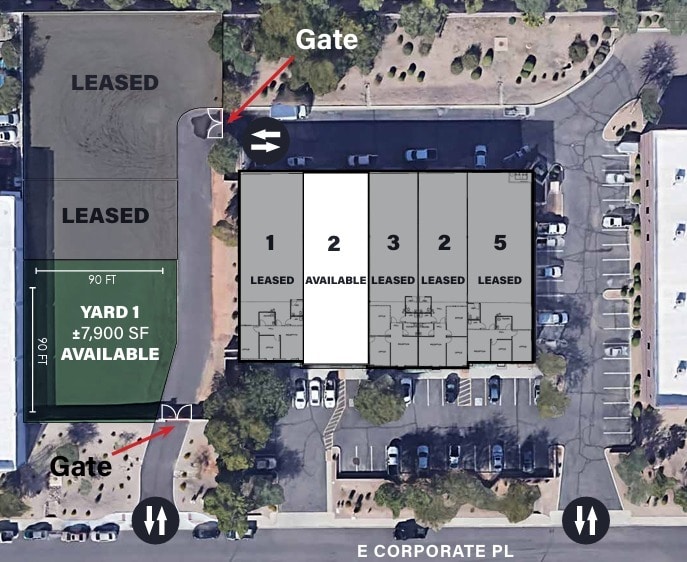 190 E Corporate Pl, Chandler, AZ à louer Plan de site– Image 1 sur 2