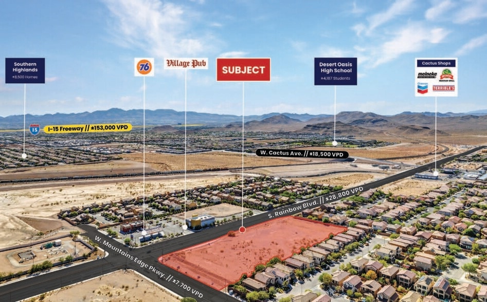 101 S Rainbow Blvd, Las Vegas, NV à louer - Aérien – Image 3 sur 8