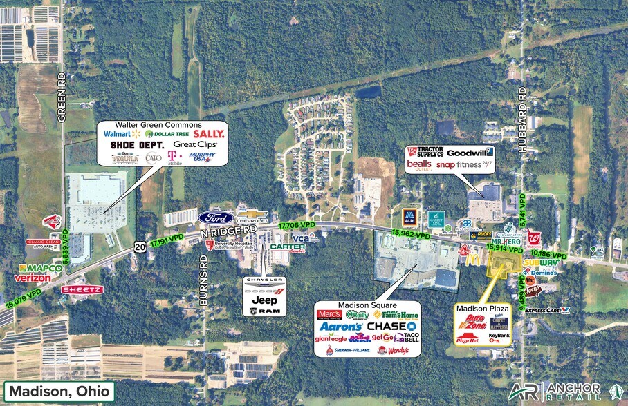 6640-6666 N Ridge Rd, Madison, OH à louer - Aérien – Image 2 sur 3
