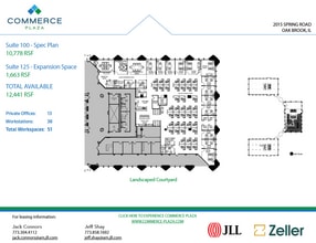 2015 Spring Rd, Oak Brook, IL à louer Plan d’étage– Image 1 sur 2