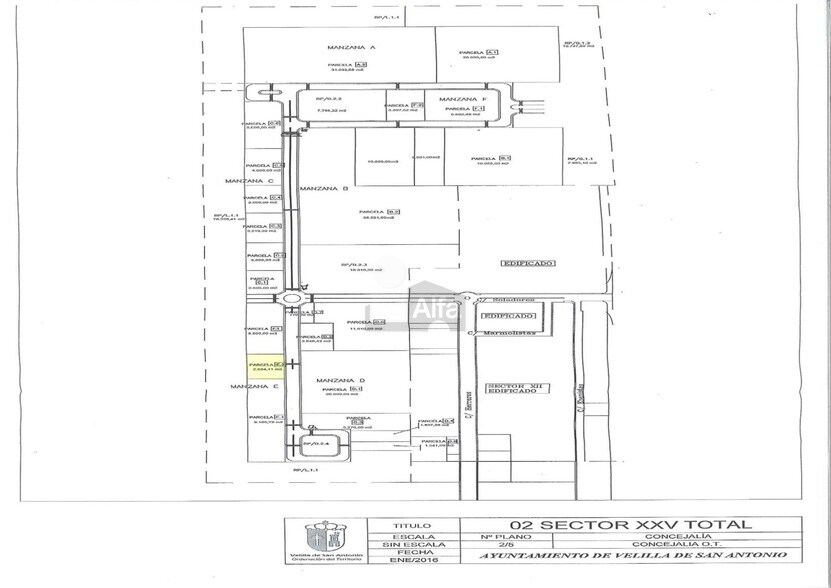 Terrain dans Velilla de San Antonio, Madrid à vendre - Plan de site – Image 2 sur 2